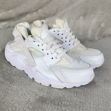Nike Air Huarache Sneakers Shoes Kids 5 Y Womens 6.5 White Pure Platinum NEW