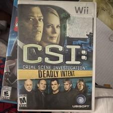 CSI Deadly Intent for Nintendo Wii 2009 Edition
