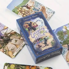 Everyday Witch Tarot Deck with Guidebook 78 Cards Set Witchcraft Magic Gift Kit