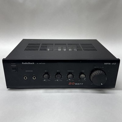 RadioShack MPA-40 20 Watt PA System Amplifier Tested And Working Excellent Shape