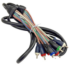 Steren 257-606BK 6ft RCA Type Connectors Audio Video Component A/V Cable 5:5