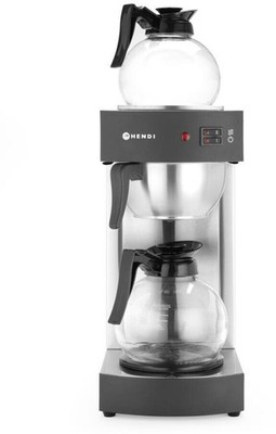 Hendi Kaffeemaschine Kitchen Line mit 2x1,8Liter Glaskannen und 100 Filtertüten