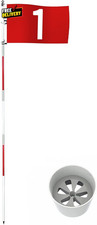 Golf Flagstick 6Ft Golf Flag and Cup for Yard Pro Detachable Golf Hole Cup