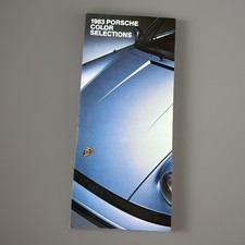 Vintage 1983 Porsche Exterior Color Selections Brochure Ephemera