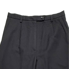 Vintage Pendleton Virgin Wool Black Dress Pants Trousers Women's Size 4 VTG