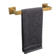 Bath Towel Rack - Square Base Thicken SUS304 Stainless Steel Towel Bar for Ba...