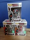 Funko Pop Set Of 3 Marvel Deadpool #111 #112 #117 Exclusive