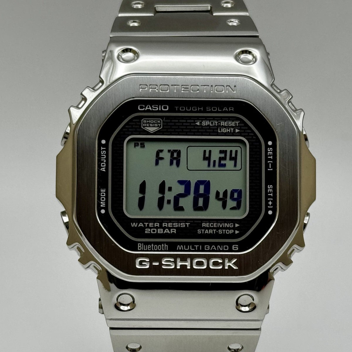 CASIO G-SHOCK GMW-B5000D-1JF Full metal Silver Radio Solar Men