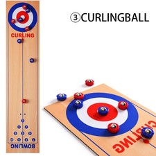 3 In 1 Table Curling Game Bowling Shuffleboard Table Set Family Games For Home