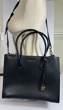 Michael Kors Mercer Large Tote Black Pebble L...