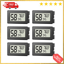 6 Pack Mini Hygrometer Indoor Humidity Meter, Small Digital Thermometer Humidity