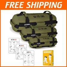 Versatile Workout Sandbag - Core Strength Training with Durable Design (3 Pack)