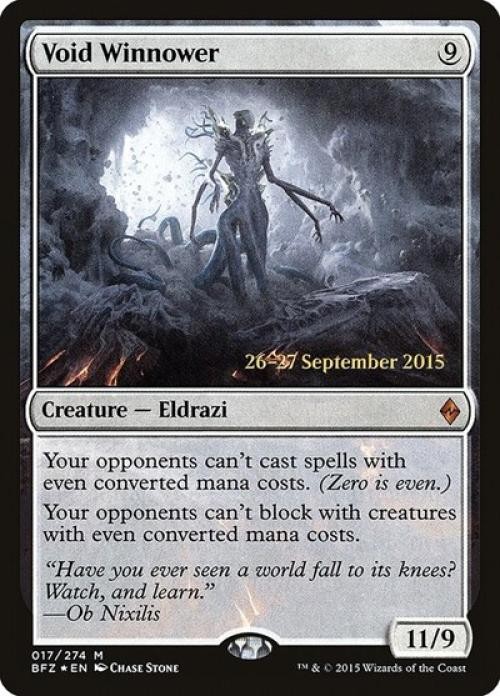 MTG English Void Winnower NM Foil Promos: Prerelease Cards