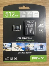 High-Capacity 512GB microSDXC - Shockproof, Waterproof, For Smartphones & Drones