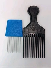  1990's Goody Croc Textured Hair Pick Combs  Plastic/Metal USA