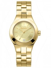 DKNY DK1L026M0035 Parsons Midi Damenuhr Goldfarben Edelstahl 30 mm