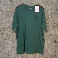 COACH 'Signature Tape' Designer T-Shirt Men's XXL Green 100 Cotton NWT