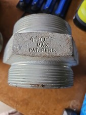 DIXON GDB38 3" Boss Double Spud, Ground Joint Type, Plated Iron, Polymer Seat