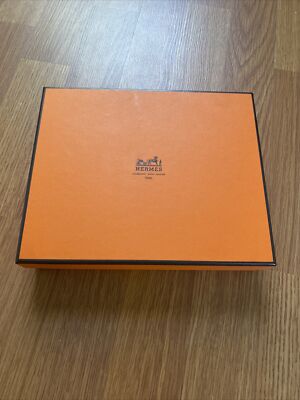 HERMES Empty Box Home Accessories Picture Frame Storage Gift 8 3/4 X 7.25 X 2 