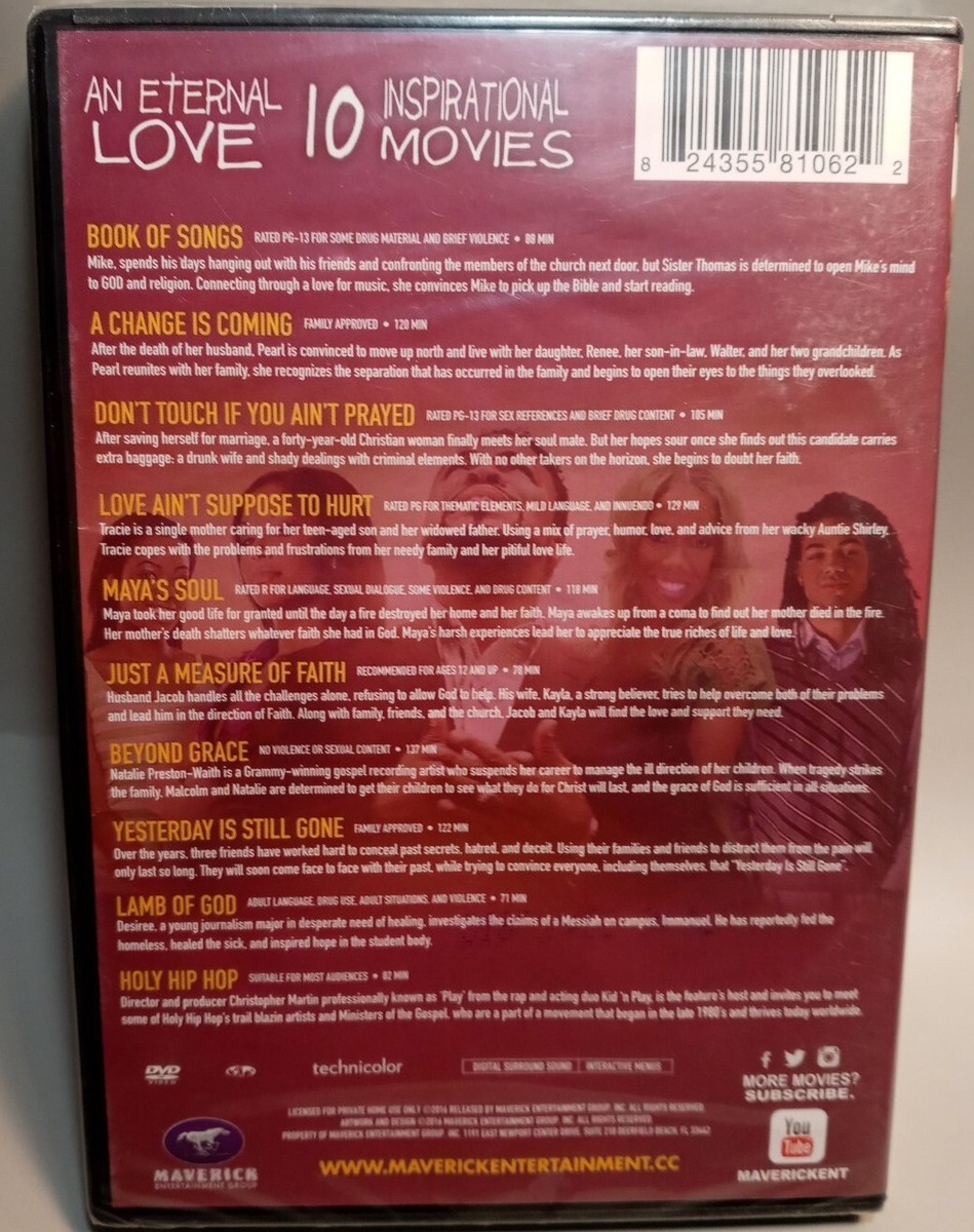 An Eternal Love Dvd 10 Inspirational Movies New Sealed