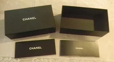 CHANEL Empty Eyewear (Luxotica) Box + Two Product Booklets 7.25 " x 4 " x 2.5 "