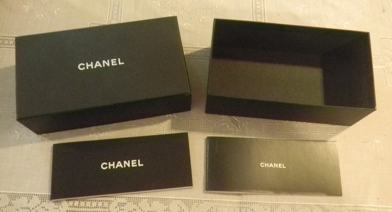 CHANEL Empty Eyewear (Luxottica) Box + Two Product Booklets 7.25 " x 4 " x 2.5 "