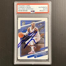 2021-22 Panini Donruss Optic #35 Terrence Ross Signed Card AUTO PSA Slabbed Magi