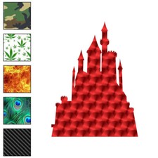 Fairy Tale Castle, Vinyl Decal Sticker, 40 Patterns  3 Sizes, 7188