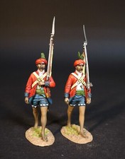 JOHN JENKINS SEVEN YEARS WAR 1756 - 1763 WBS-02 TWO BRITISH SEPOYS MARCHING