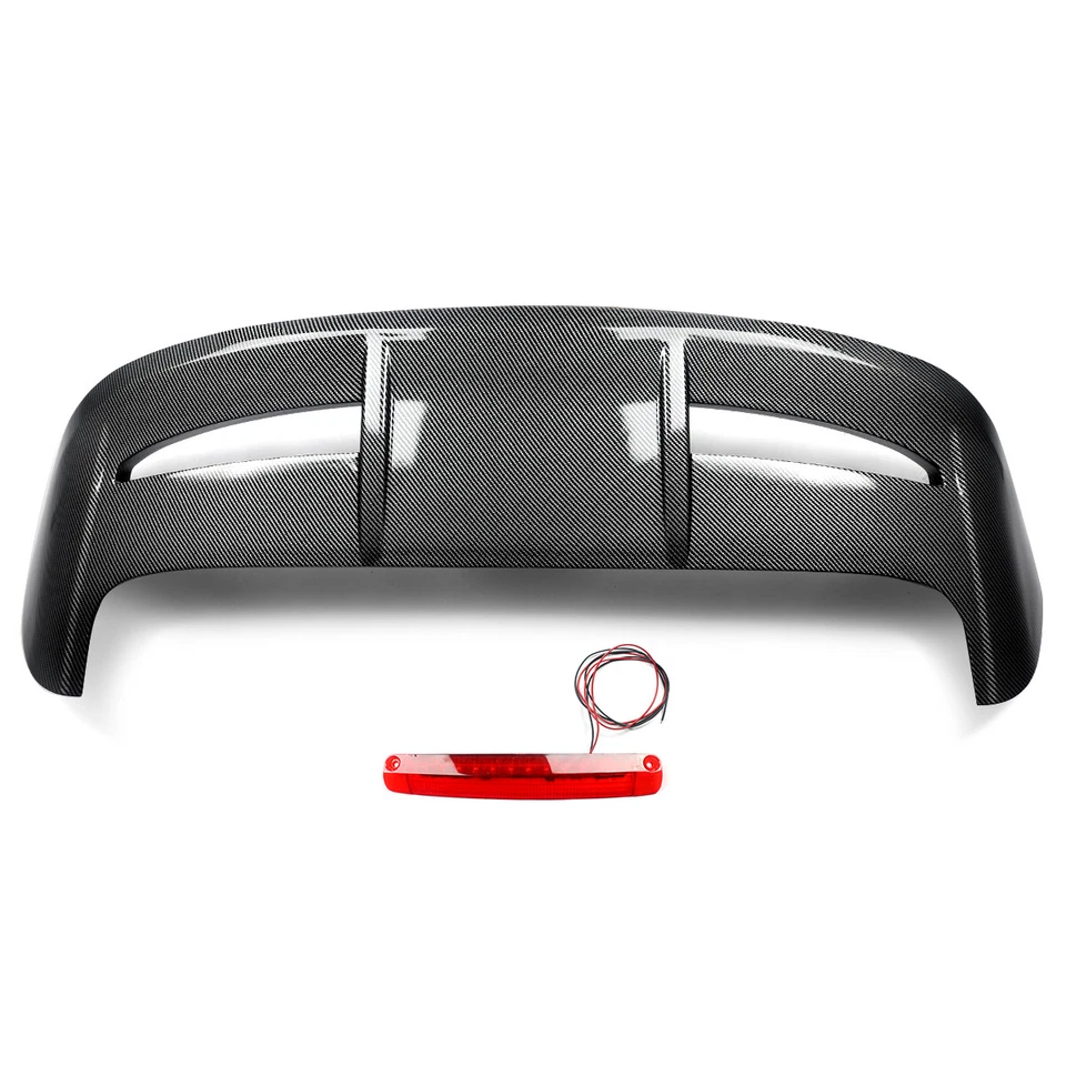 For 2008-2019 Ford Fiesta Hatchback ST Style Rear Roof Spoiler Wing Carbon Fiber Foto 4 de 4