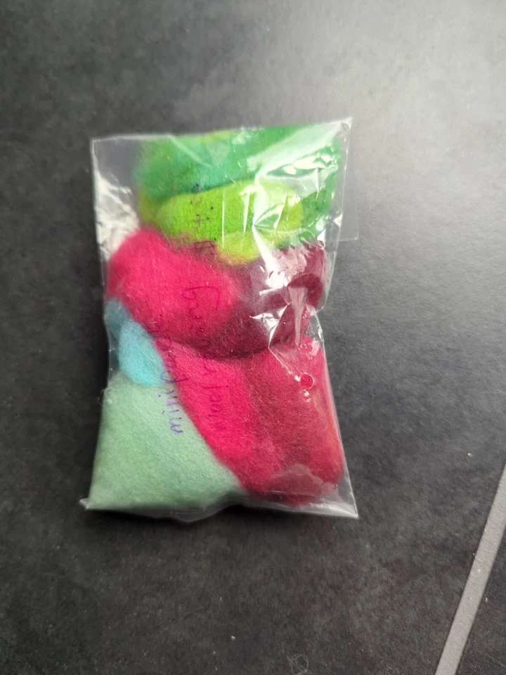 .32 Oz Mini Roving "Gumball" Pack For Needle Felting  - Image 3 of 3