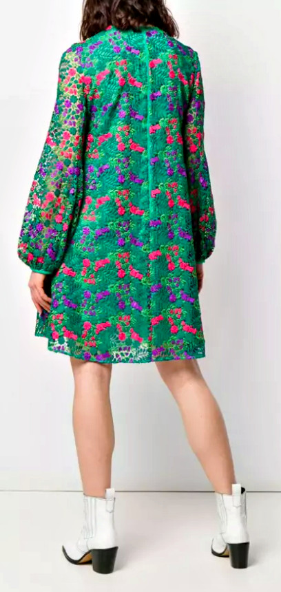 GIAMBA Collection Giambattista Valli MACRAMÉ EMBROIDERED DRESS US M/IT 44  $1380 image 10