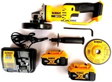 Dewalt DCG412 20V Grinder 4 1/2", 2 4.0 DCB204 Batteries, Charger 20 Volt MAX