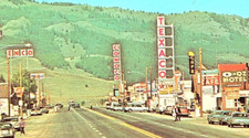Vintage 1960 Postcard Granby, Co. Looking Dow...
