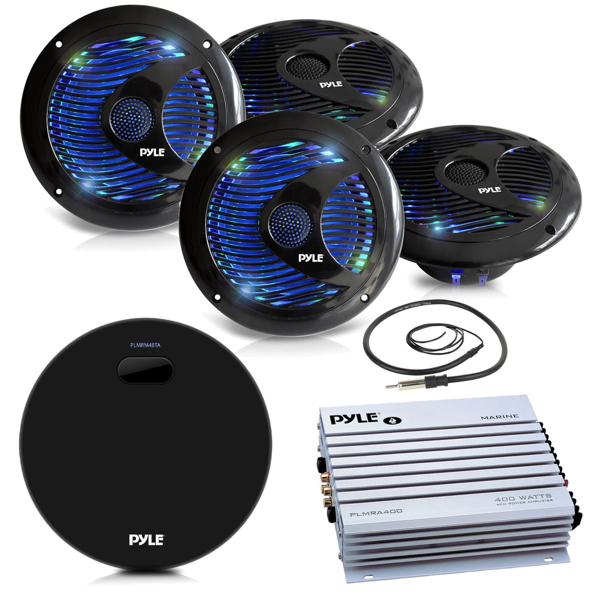 Bluetooth Speakers Pyle Marine Speakers Pyle Bluetooth USB Round