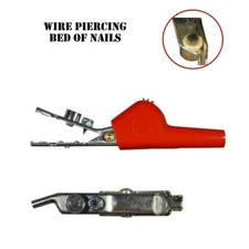 AST Labs Alligator Clip Bed-of-Nails Angled Nose Black Spike (1-pair)