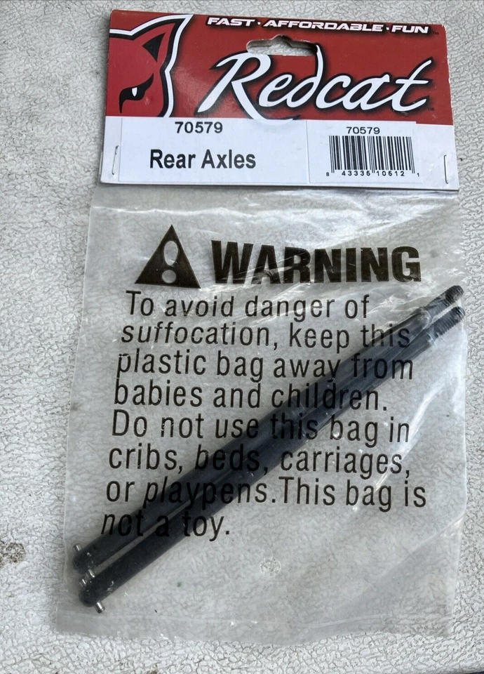 Redcat Camo parts:  70549 Front Lower Susp Arm Hinge Screws & 70579 Rear Axles - Image 3 of 4