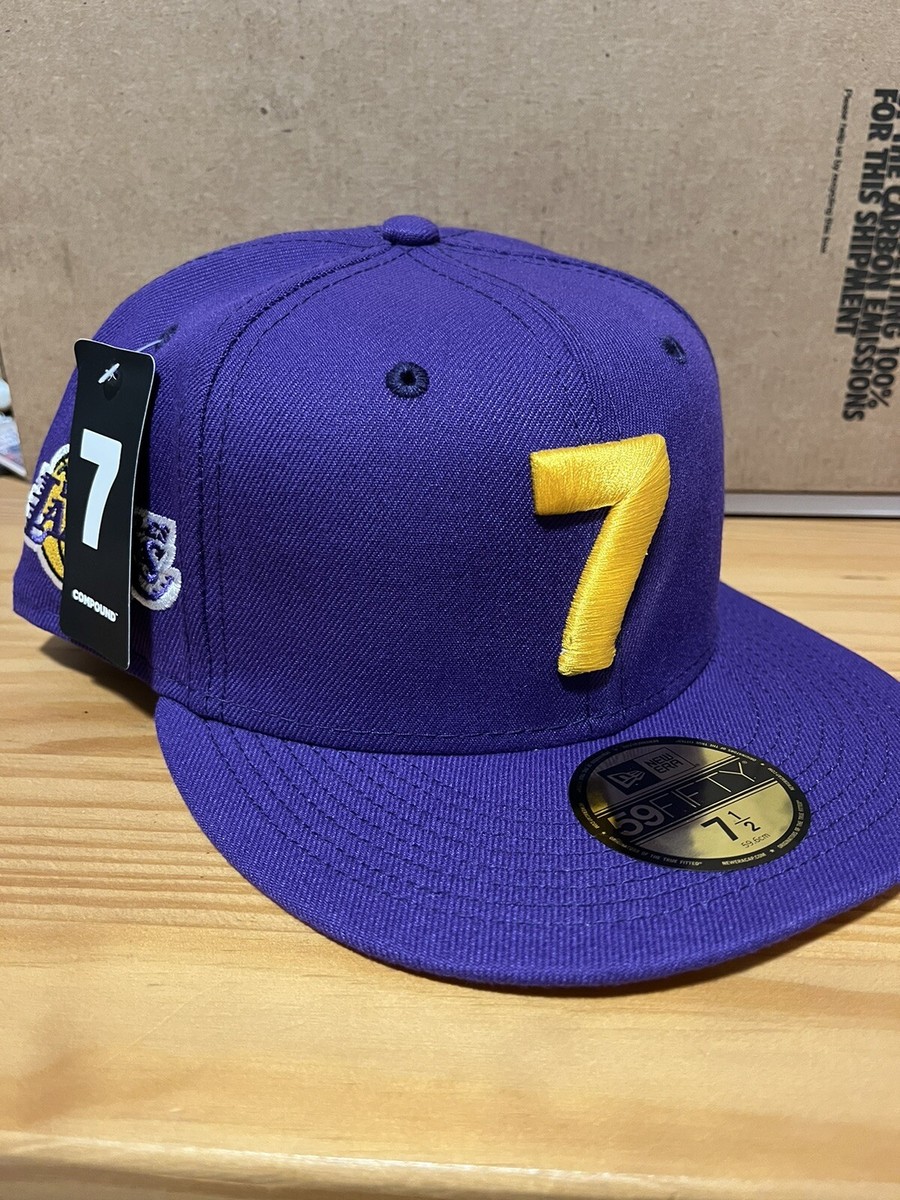 The Compound 7 x LA Lakers 59Fifty New Era Hat Cap Fitted Sz 7 1/2