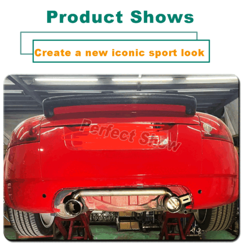 Carbon Heckspoiler Ansatz Passt für Audi TT 8N Spoiler Heckflügel Dachspoiler V6 - Bild 12 von 17