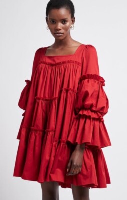 annie ruffle shoulder strap mini dress Annie Blush Ruffle Dress – Wren and James