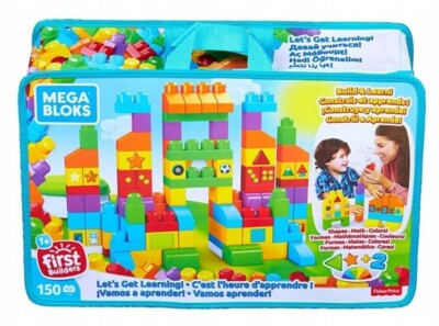 MEGA BLOCKS TIME TO LEARN BAG 150 pieces FVJ49