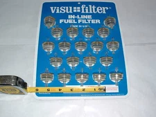 1EA NEW SOLD EACH SMALL HOSE 3/16" INLINE FUEL FILTER VISU-FILTER 15-1920 357Q