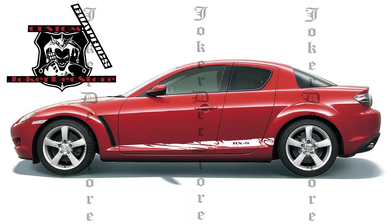 马自达rx 8 2x 图形贴花贴纸赛车条纹套装 Ebay