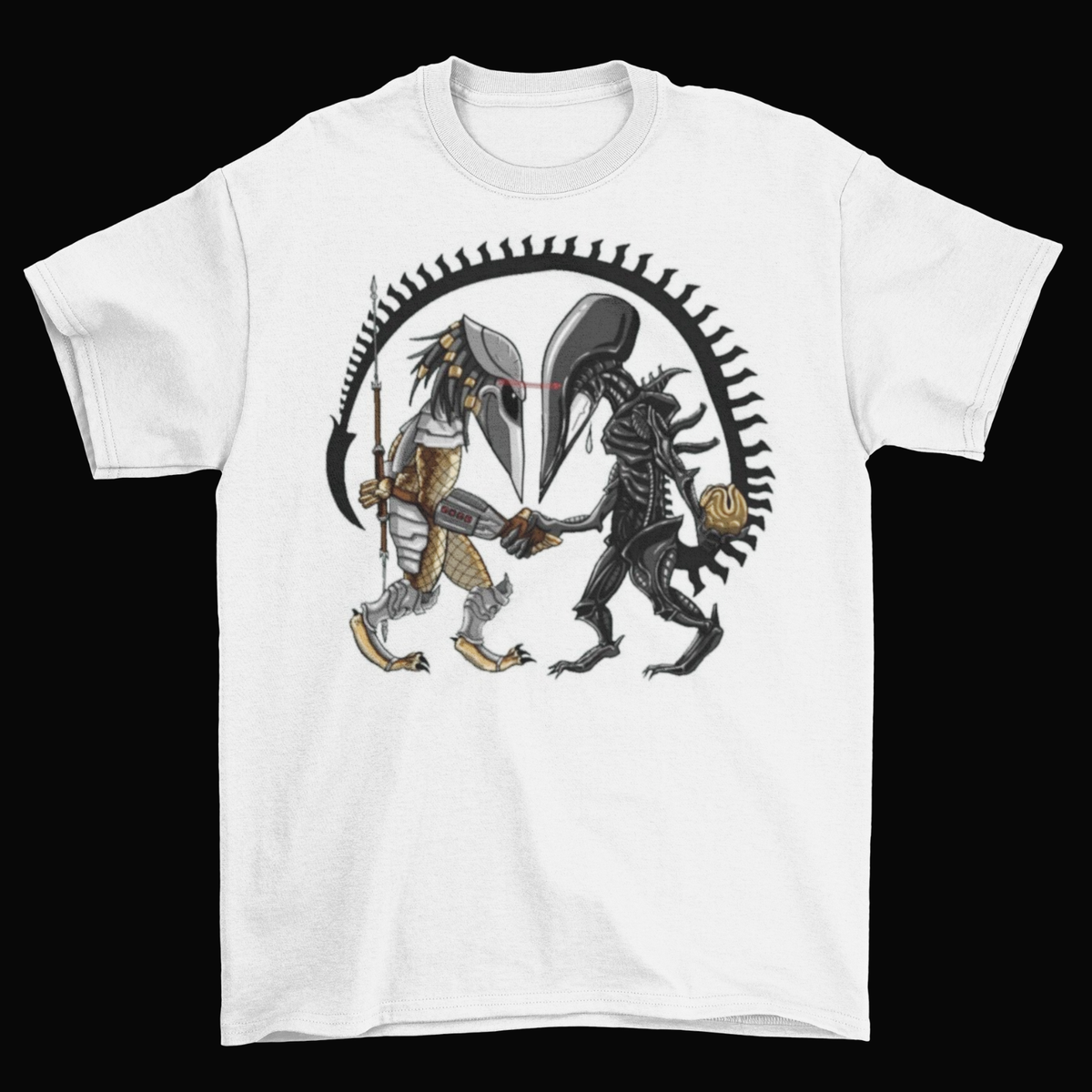 Predator Alien T-Shirt Unisex Horror Scary Sizes Movie Fall Spy Vs