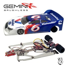 383DZ14 - 1/24 GEMINI Brushless RTR Slot Car 3000Kv PARMA Motor - Valvoline 6