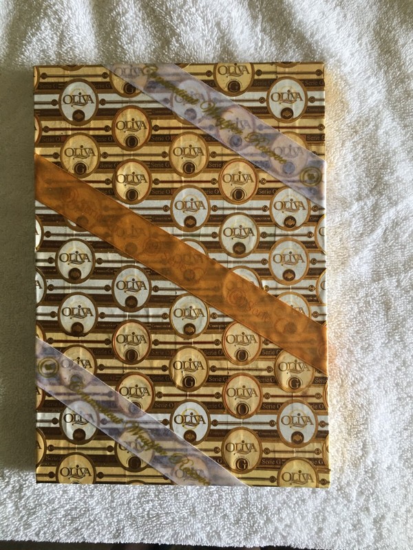 Oliva custom cigar band art - G &CT bands w  ribbons-CIGart by T - 10 1/2" x 7"