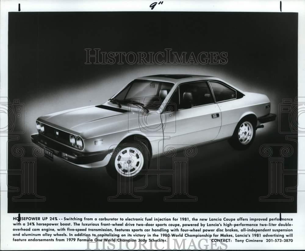 1981 Lancia Coupe Classic Sports Car Press Photo - pia06849