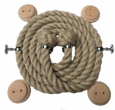 Natural bannister rope - Choose diameter, length and Colour Fittings