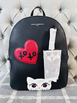 Karl Lagerfeld Paris Mini Backpack Cat- Heart & Old Men Bag  display picture 2