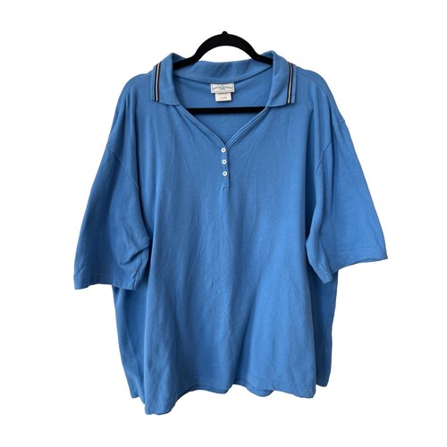 Acne Studios Crop Crochet Knit Polo Shirt Womens S Blue Short